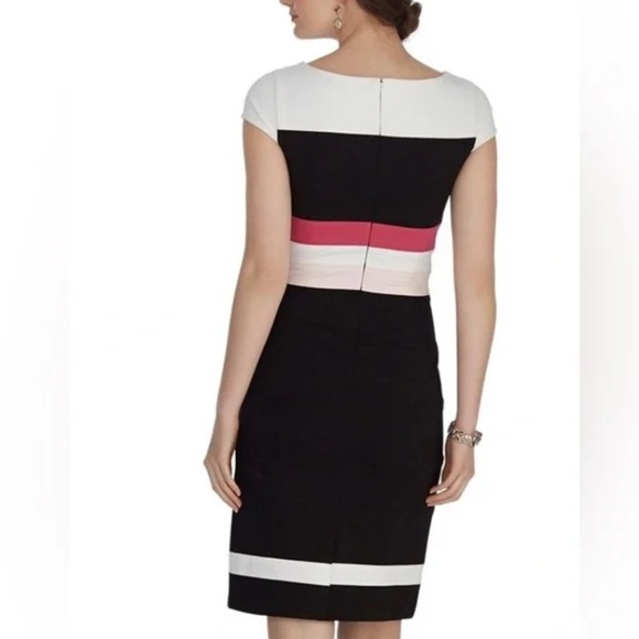 WHBM Colorblock Sheath Dress Sz 6 - Picture 3 of 15